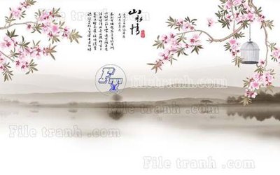 Tải về file tranh gốc File tranh gốc tranh tường hoa thủy mặc trung quốc TTQ89 (để in quảng cáo)