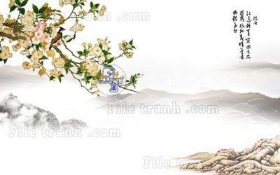 Tải file File tranh gốc tranh tường hoa thủy mặc trung quốc TTQ91 (gốc) làm file quảng cáo