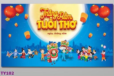File tranh File banner trung thu TY102 (bản gốc) in canvas