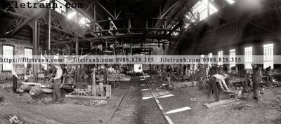 File tranh The Blacksmiths_ 1904 (gốc) in vải canvas