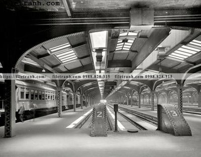 File tranh The Train Shed_ 1911 (gốc) chủ đề trừu tượng