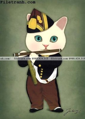 Download file gốc Tranh Ve Dong Vat Hoat Hinh 117 (in lụa) nghệ thuật