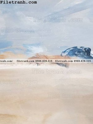 File gốc Tranh mau nuoc truu tuong ve tay 129 (in mica) trang trí