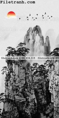 File in ấn cao cấp Tranh phong canh sanh vao cua Trung Quoc129 (file gốc)