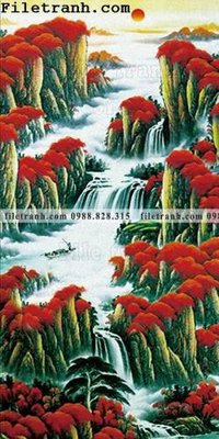 Tải file gốc Tranh phong canh sanh vao cua Trung Quoc138 (in khổ lớn) không vỡ