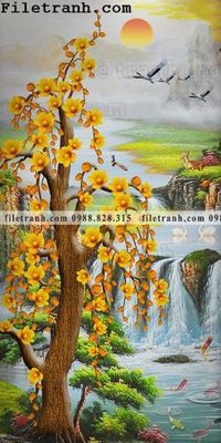 Tải file Tranh phong canh sanh vao cua Trung Quoc139 (PSD) cho in tranh 3D