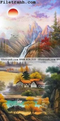 File ảnh Tranh phong canh sanh vao cua Trung Quoc152 (gốc) dùng in Pano