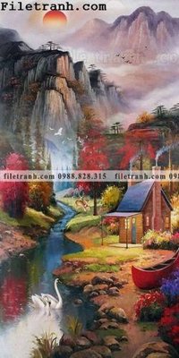 File tranh Tranh phong canh sanh vao cua Trung Quoc163 (ảnh gốc) độ nét vượt trội