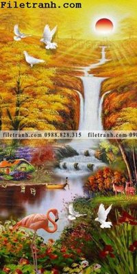 File in trần Tranh phong canh sanh vao cua Trung Quoc177 (bản gốc) hoa văn