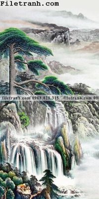 Tải file gốc Tranh phong canh sanh vao cua Trung Quoc203 (bản PSD) đầy đủ layer