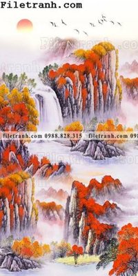 Download file tranh PSD Tranh phong canh sanh vao cua Trung Quoc220 để chỉnh sửa