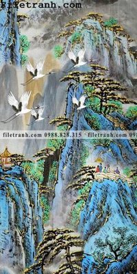 File tranh quảng cáo Tranh phong canh sanh vao cua Trung Quoc225 (file gốc) chuyên nghiệp