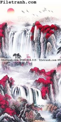 File tranh Tranh phong canh sanh vao cua Trung Quoc227 (ảnh gốc) sắc nét hoàn hảo