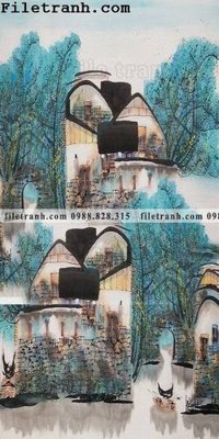 Download file Tranh phong canh sanh vao cua Trung Quoc244 (gốc) cho xưởng in