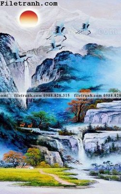 Mua file tranh gốc Tranh phong canh sanh vao cua Trung Quoc299 tại Filetranh.com