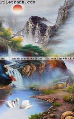 File in trần Tranh phong canh sanh vao cua Trung Quoc317 (bản gốc) hoa văn