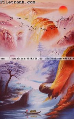 Cung cấp file tranh gốc Tranh phong canh sanh vao cua Trung Quoc325 độc quyền