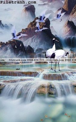 File gốc Tranh phong canh sanh vao cua Trung Quoc326 (trang trí) phòng làm việc