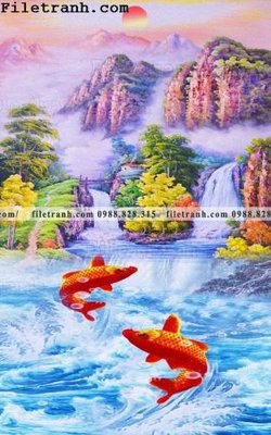 Hình ảnh file gốc in trần nhà Tranh phong canh sanh vao cua Trung Quoc342