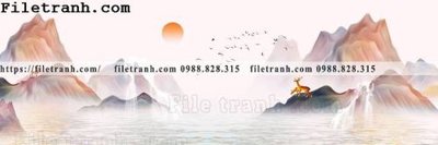 File gốc Tranh treo phong canh muc gio 209 (cho in UV) siêu nét