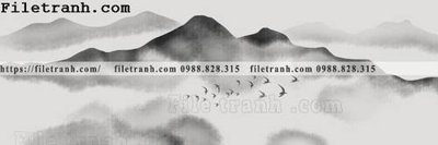 Download file gốc Tranh treo phong canh muc gio 247 (in lụa) cao cấp