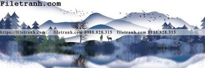 File gốc Tranh treo phong canh muc gio 267 (PNG) không nền chất lượng