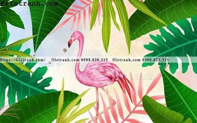 File in lụa Tuong nen la cay phong cach Bac Au 124 (phong cảnh) Tuong nen la cay phong cach Bac Au 124