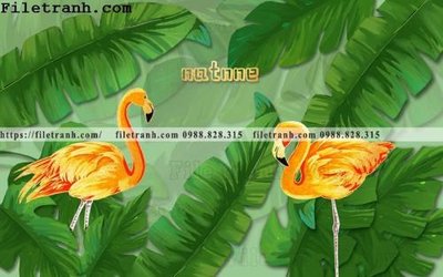 File tranh Tuong nen la cay phong cach Bac Au 132 (bản gốc) treo phòng ăn