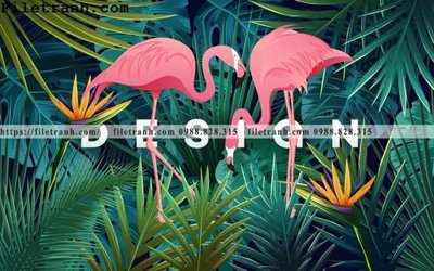 Tải file Tuong nen la cay phong cach Bac Au 142 (ảnh gốc) in tranh kính