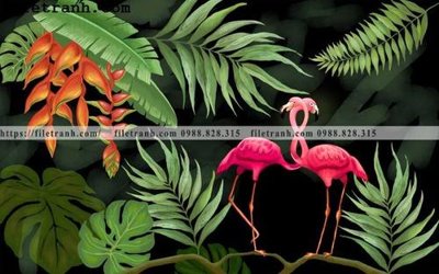 Download file tranh Tuong nen la cay phong cach Bac Au 153 (file gốc PSD)