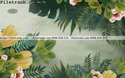 File ảnh Tuong nen la cay phong cach Bac Au 162 (gốc) in biển hiệu