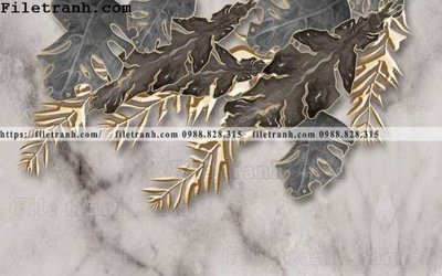 Download file Tuong nen la cay phong cach Bac Au 164 (gốc) in mica cao cấp