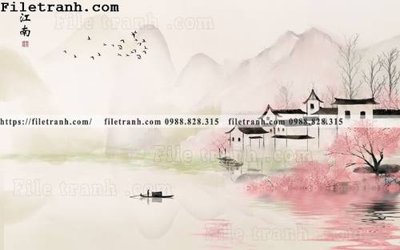 Tải file Tuong nen toa nha co Zhang Jiangnan 105 (gốc) in tranh tráng gương