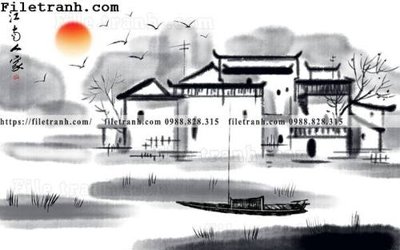 File tranh Tuong nen toa nha co Zhang Jiangnan 109 (gốc) in film