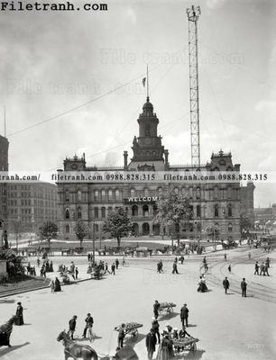 File in mica Welcome to Detroit_ 1900 (bản gốc) làm vách ngăn