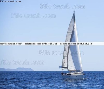 File tranh anh chup thuan buom xuoi gio 108 (bản gốc) in lụa 5D