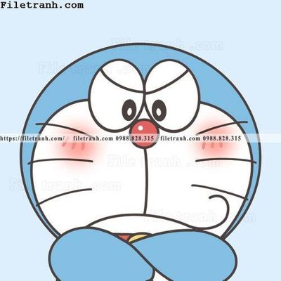 File gốc in tráng gương avatar Doremon 108 chi tiết