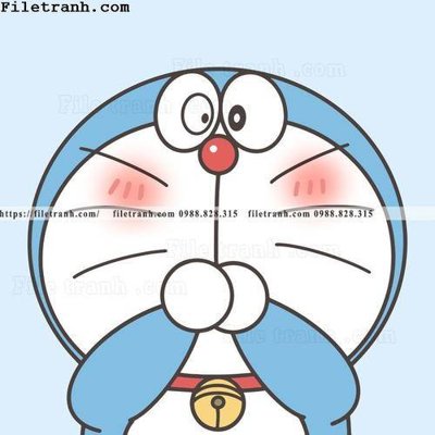 Hình ảnh file gốc avatar Doremon 109 cho in UV
