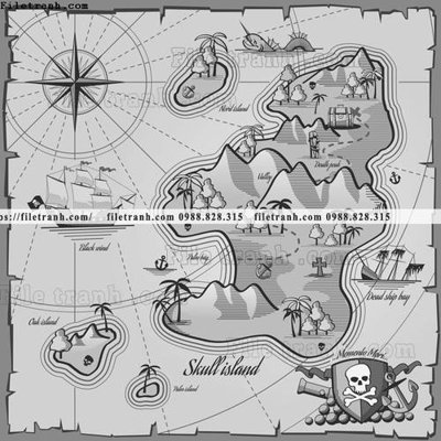 Tải file ban do dinh vi thoi xua 1520 (gốc) làm tranh trang trí