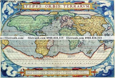 File tranh ban do the gioi co 180 (bản gốc) treo quán cafe