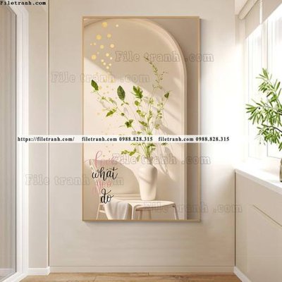 Download file binh hoa va cay bac au 515 (gốc) in mica đèn LED