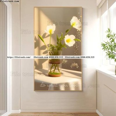 File gốc binh hoa va cay phong cach bac au 513 (chủ đề hiện đại) trang trí