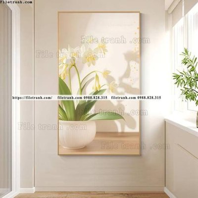 File PSD binh hoa va cay phong cach bac au 523 (bản gốc) cho nhà in