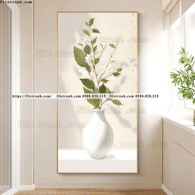 Chi tiết file tranh tráng gương binh hoa va cay phong cach bac au 548 (ảnh gốc)