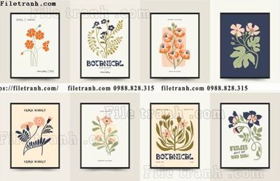 File tranh bong hoa dep cua phap 1503 (gốc) in backlit film