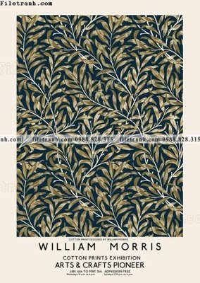 File gốc bong hoa phong cach Bac Au William 507 (thiết kế) cho in ấn