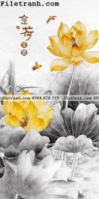 File in trần bong hoa sen trung quoc 109 (file gốc) phong thủy