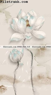 File tranh in tráng gương bong hoa sen trung quoc 173 (siêu nét)