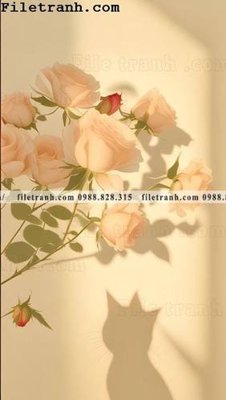 File in mica buc anh cay xanh anh sang va bong toi phong cach Bac Au 105 (bản gốc) siêu trong