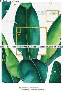 File in mica buc anh cay xanh kieu Anh phong cach Bac Au 131 (bản gốc) làm vách ngăn